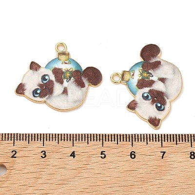 Christmas Alloy Enamel Pendants ENAM-K069-43E-02-1