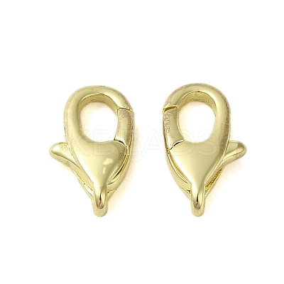 Brass Lobster Claw Clasps KK-B089-20A-G-1