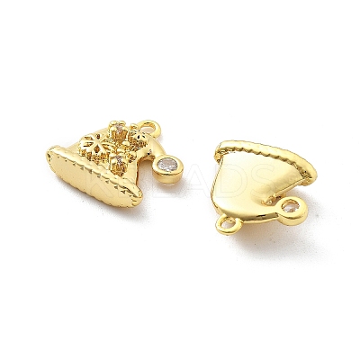 Brass Micro Pave Cubic Zirconia Pendants KK-U049-04G-05-1