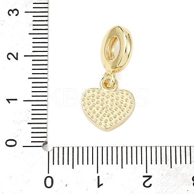 Brass Enamel European Dangle Charms KK-B159-01G-02-1