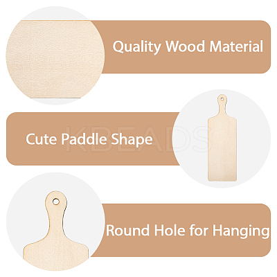 4Pcs Unfinished Blank Wooden Pendants Set for Painting Arts WOOD-CP0001-23B-1