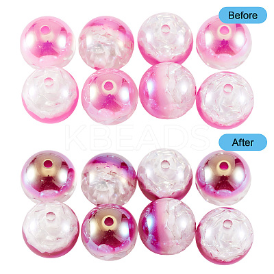 10Pcs Resin Beads PACR-TA0001-33C-1