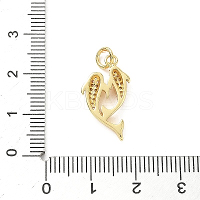 Brass Micro Pave Cubic Zirconia Pendants LS-KK-I381-07G-01-1