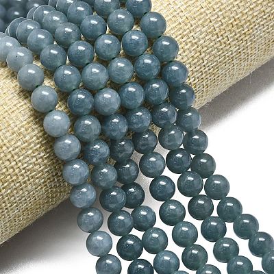 Natural Malaysia Jade Beads Strands G-L645-C01-8mm-09-1