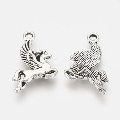 Tibetan Style Alloy Pendants TIBEP-S317-11AS-RS-1