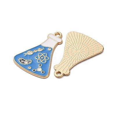 Chemistry Theme Alloy Enamel Pendants ENAM-V002-01L-KCG-1