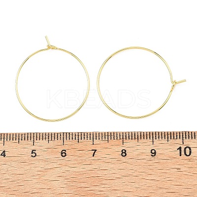 SHEGRACE Brass Hoop Earring Findings XGRPCH280-218G-1