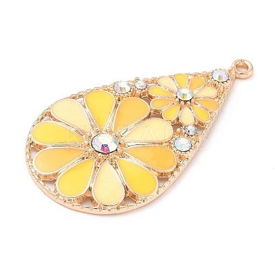Alloy Enamel Pendants PALLOY-D313-04B-1