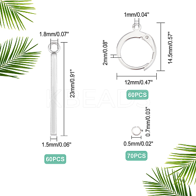 DIY Bar Drop Earring Making Kit DIY-DC0001-40-1