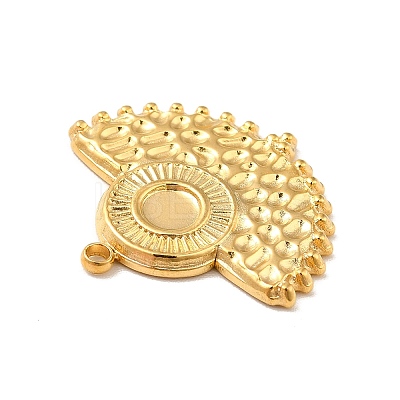 Ion Plating(IP) 304 Stainless Steel Pendant Cabochon Settings STAS-I197-002G-1