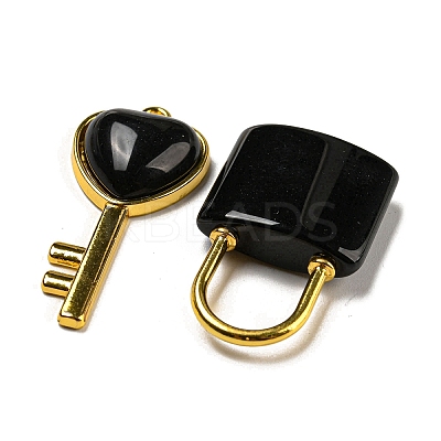Natural Obsidian Pendants G-H308-07G-03-1