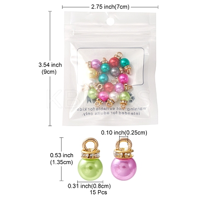 ABS Plastic Charms KY-YW0001-24-1