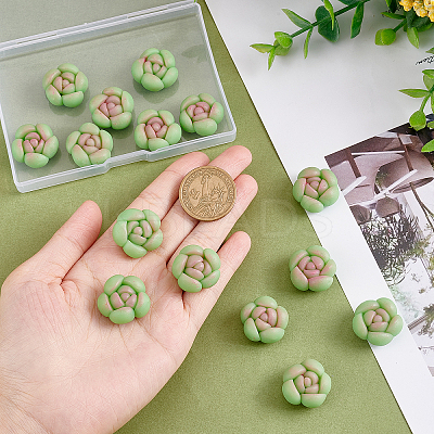15Pcs Handmade Polymer Clay Cabochons CLAY-CA0001-10-1
