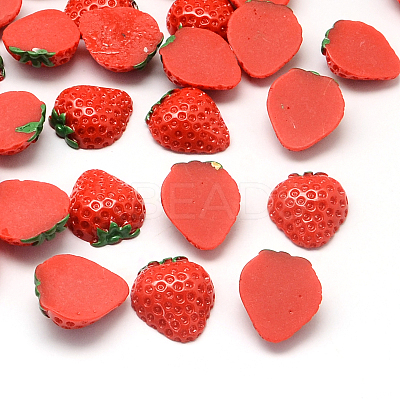 Strawberry Resin Decoden Cabochons CRES-R183-09-1