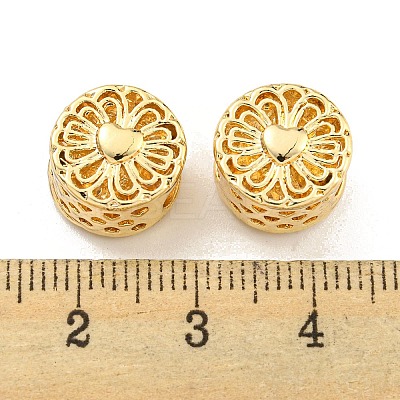 Rack Plating Alloy European Beads FIND-B034-26G-1