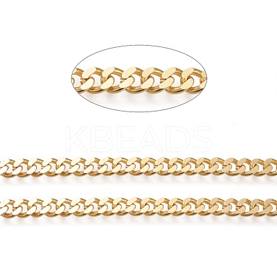Brass Cuban Link Chains X-CHC-K010-03G-1