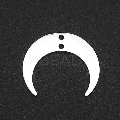201 Stainless Steel 2-Loop Link Charms X-STAS-N090-LA039-P-1