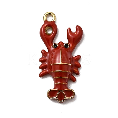 304 Stainless Steel Enamel Pendants X-STAS-I355-11G-08-1