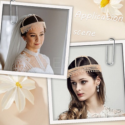 Alloy Rhinestone Mesh Headbands OHAR-WH20007-05G-02-1