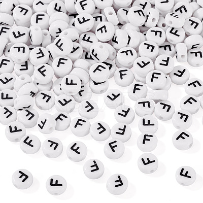 500Pcs Acrylic Beads SACR-TA0001-55F-1