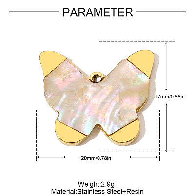 Natural Shell Pendants STAS-STAS-OY009-75G-1