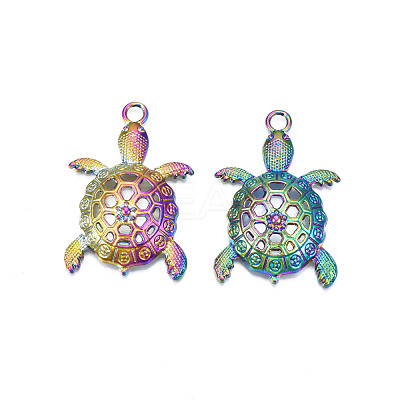 Rainbow Color Alloy Big Pendants PALLOY-N156-194-1