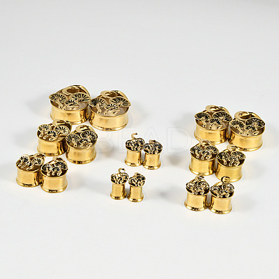 304 Stainless Steel Ear Plugs Gauges WGD6A2D-10-1
