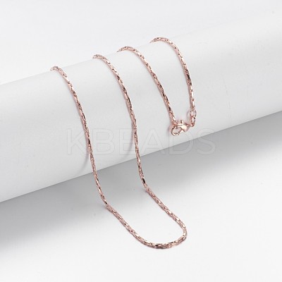 Brass Chain Necklaces MAK-F013-01RG-1