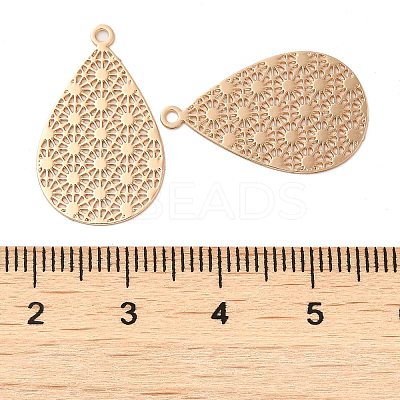 Rack Plating Brass Filigree Pendants KK-Q792-05LG-1