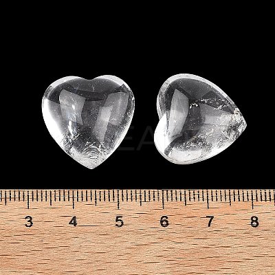 Natural Quartz Crystal Heart Palm Stones G-P609-A02-01-1