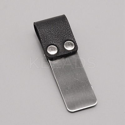 Brass with PU Leather Pen Clip LS-AJEW-WH0252-32P-1