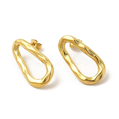 Ion Plating(IP) 304 Stainless Steel Stud Earrings for Women EJEW-I281-38G-1
