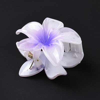 Plastic Claw Hair Clips OHAR-P020-08D-1