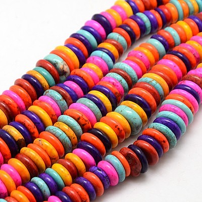 Natural Magnesite Beads Strands TURQ-L009-01-1