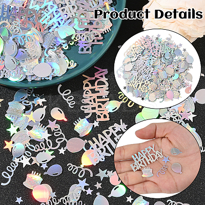 2 Bags Plastic Confetti DIY-SC0031-54A-1