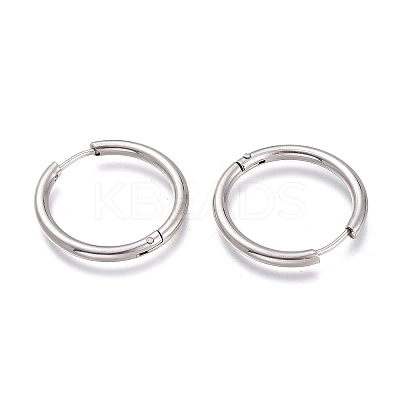 Tarnish Resistant 201 Stainless Steel Huggie Hoop Earrings LS-EJEW-O095-05-13-1