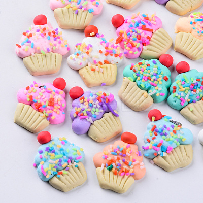 Handmade Polymer Clay Cabochons CLAY-N006-01-1