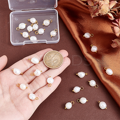 24Pcs Natural Cultured Freshwater Pearl Pendants PALLOY-PH01726-1