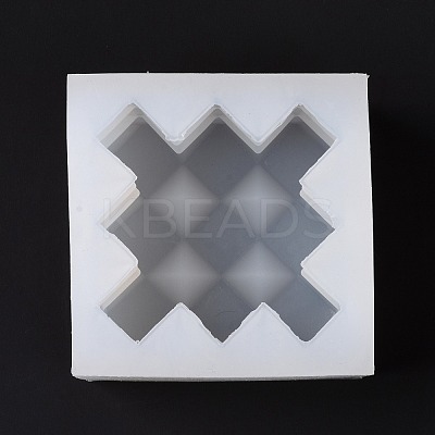 Faceted Rhombus-shaped Cube Food Grade Silicone Molds DIY-D097-09-1
