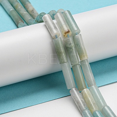 Natural Flower Amazonite Beads Strands G-G006-A03-01-1