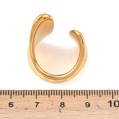 304 Stainless Steel Cuff Open Rings RJEW-D336-02G-1