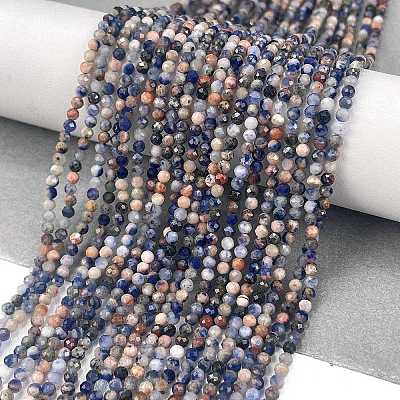 Natural Sodalite Beads Strands X-G-A097-A12-01-1