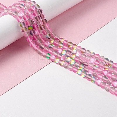 Synthetic Moonstone Beads Strands G-E573-01A-11-1