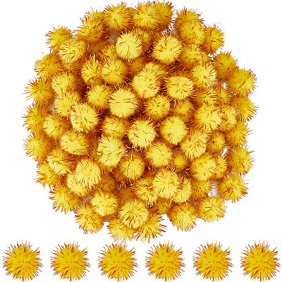 120Pcs Handmade DIY Doll Craft Pom Pom Yarn Pom Pom Balls AJEW-SC0003-15C-02-1