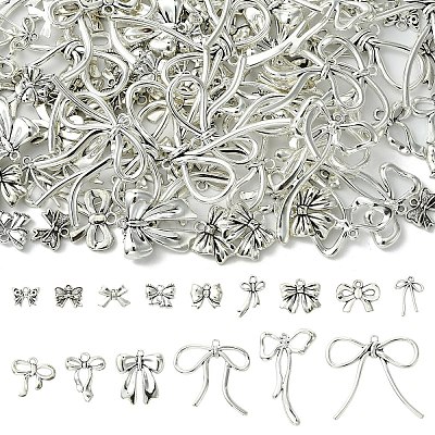 120Pcs 15 Styles Tibetan Style Alloy Pendants TIBEP-YW0002-05-1