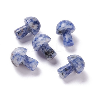 Natural Blue Spot Jasper Mushroom Gua Sha Stone G-D456-26A-1