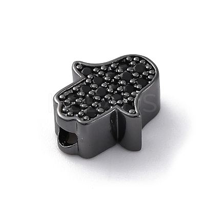 Brass Cubic Zirconia Beads KK-S510-43B-1