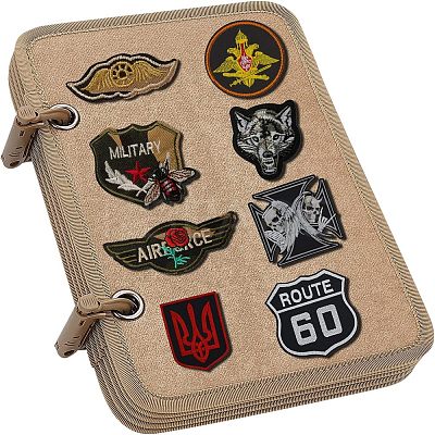 Flip-Page Hook & Loop Patch Book DIY Kit FIND-WH0108-48B-1