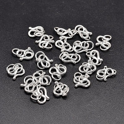 Sterling Silver S-Hook Clasps STER-F014-01B-1