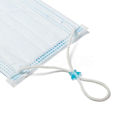 Star PVC Plastic Cord Lock for Mouth Cover X-KY-D013-02E-1